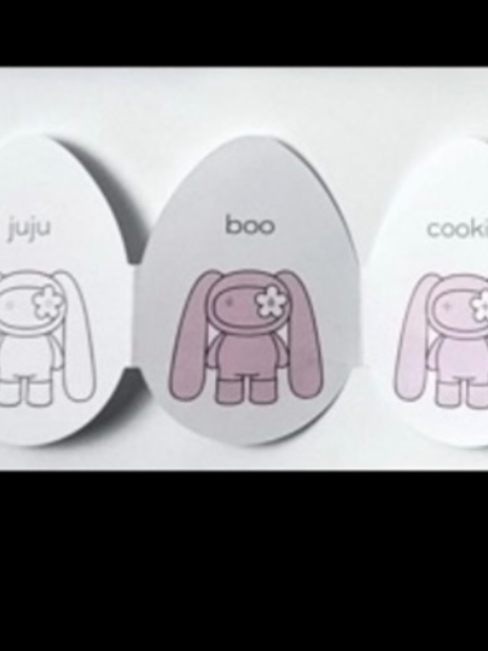 JuJu Pink Easter Bunny Bag Charm Keychain Rare Collectible- Boo - Picture 6 of 6
